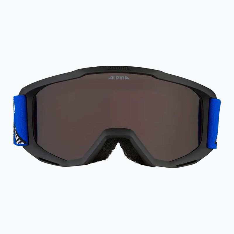 Alpina Piney children's ski goggles black/ blue matt/ orange 2