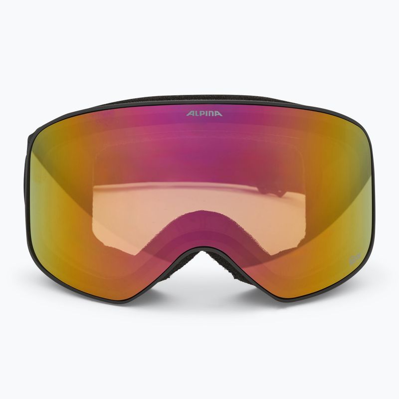 Alpina Slope Q-Lite black matt/ red ski goggles 2