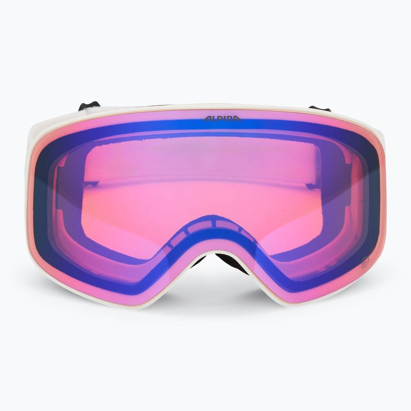 Alpina Ladis QM white matt/ blue ski goggles 2
