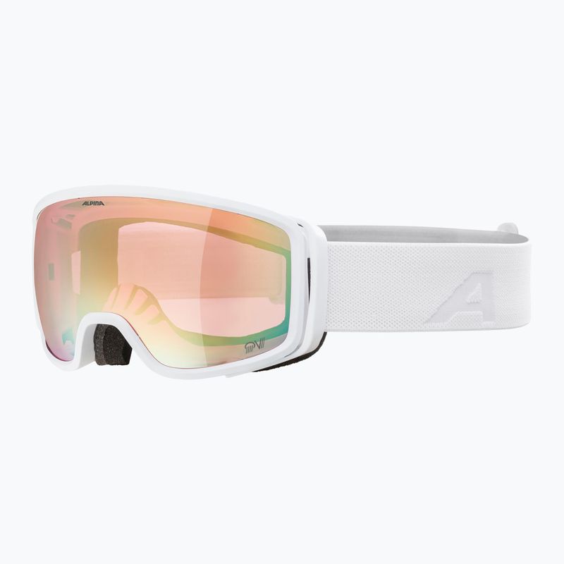 Alpina Bivio QV ski goggles white matt/ gold