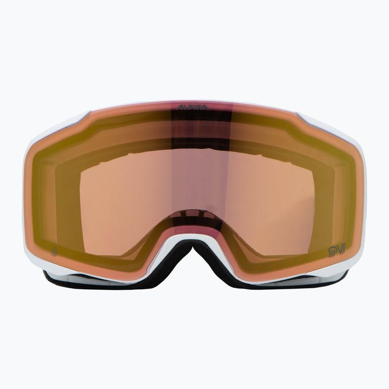 Alpina Taos QV ski goggles white matt/ gold 6