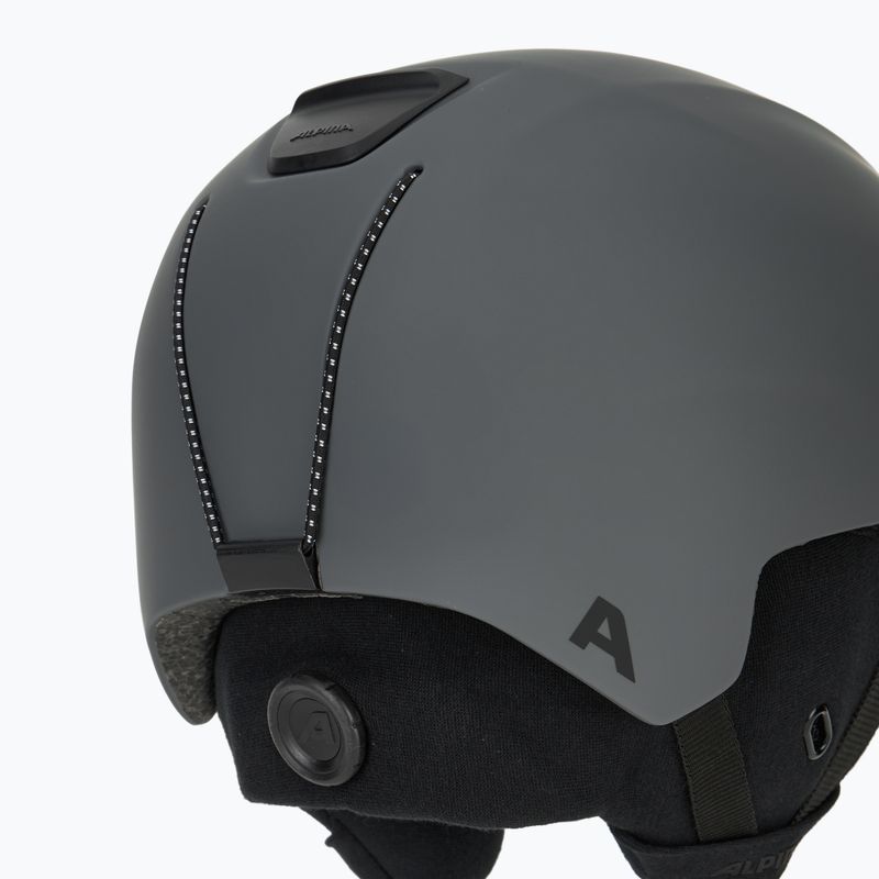 Alpina Brix midnight/ grey matt ski helmet 8