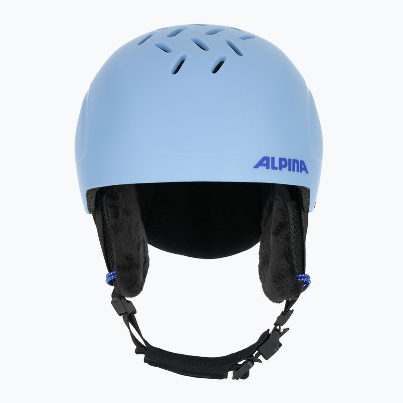 Alpina Pizi children's ski helmet smoke/ blue matt 2