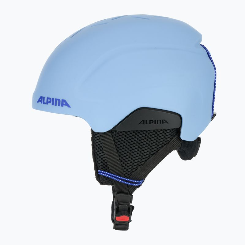 Alpina Pizi children's ski helmet smoke/ blue matt 3