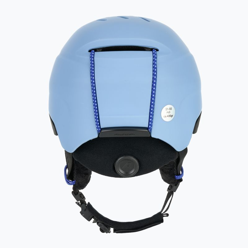 Alpina Pizi children's ski helmet smoke/ blue matt 4