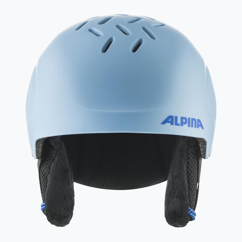 Alpina Pizi children's ski helmet smoke/ blue matt 3