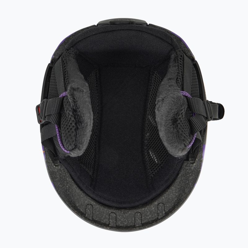 Alpina Pizi midnight/ grey leo matt children's ski helmet 5