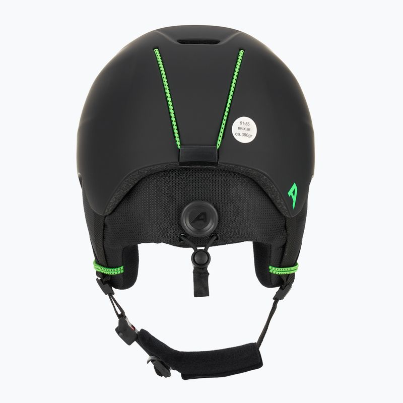 Alpina Brix children's ski helmet black/ neon matt 4