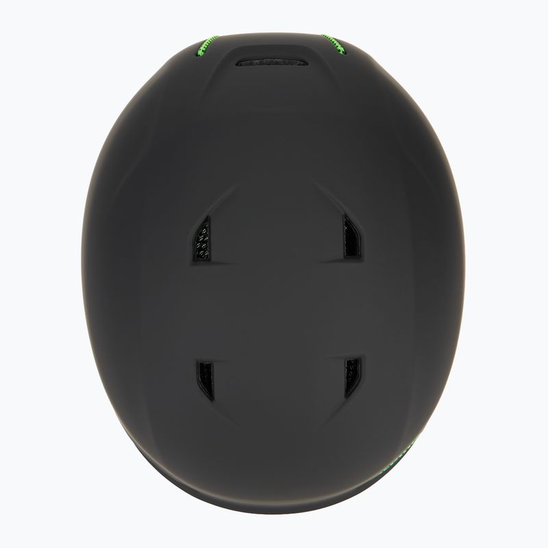 Alpina Brix children's ski helmet black/ neon matt 6