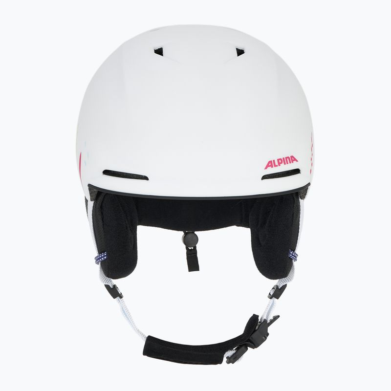 Alpina Brix children's ski helmet white/ graphic matt 2
