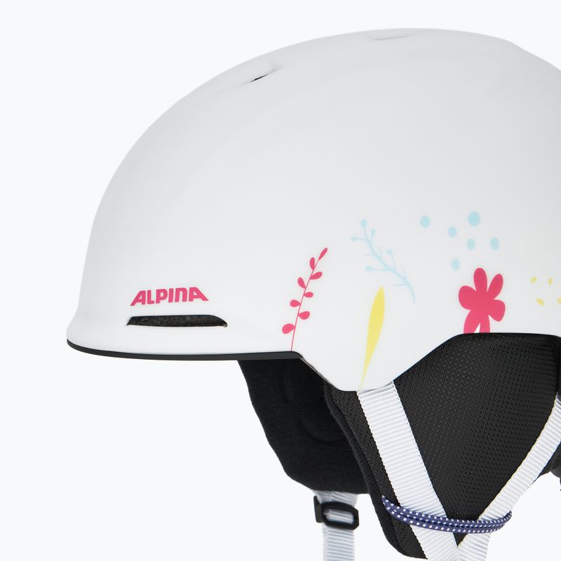 Alpina Brix children's ski helmet white/ graphic matt 7