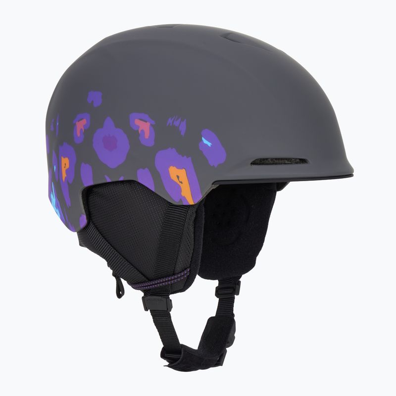 Alpina Brix midnight/ grey leo matt children's ski helmet