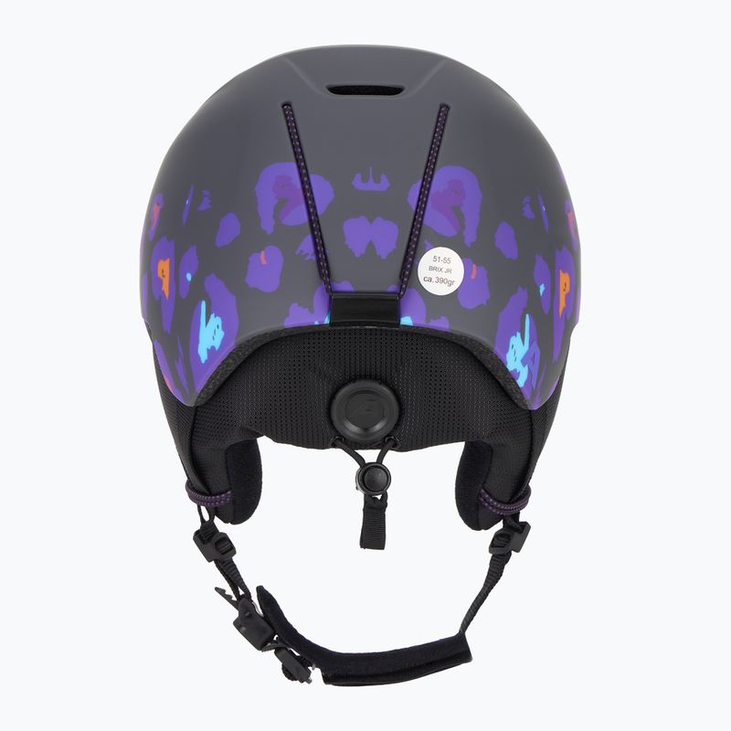 Alpina Brix midnight/ grey leo matt children's ski helmet 4