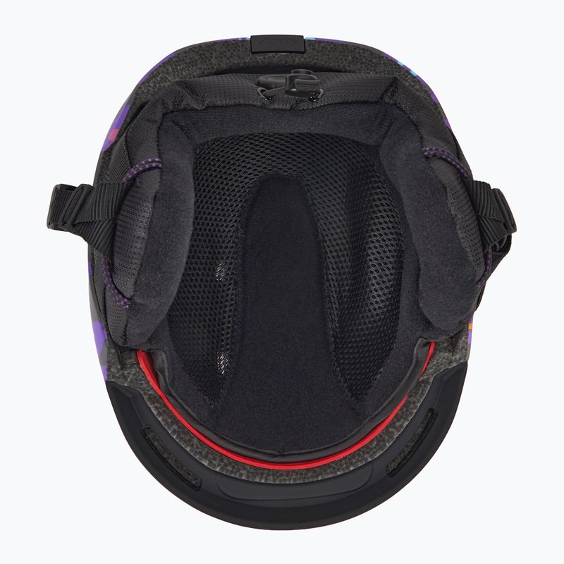 Alpina Brix midnight/ grey leo matt children's ski helmet 5