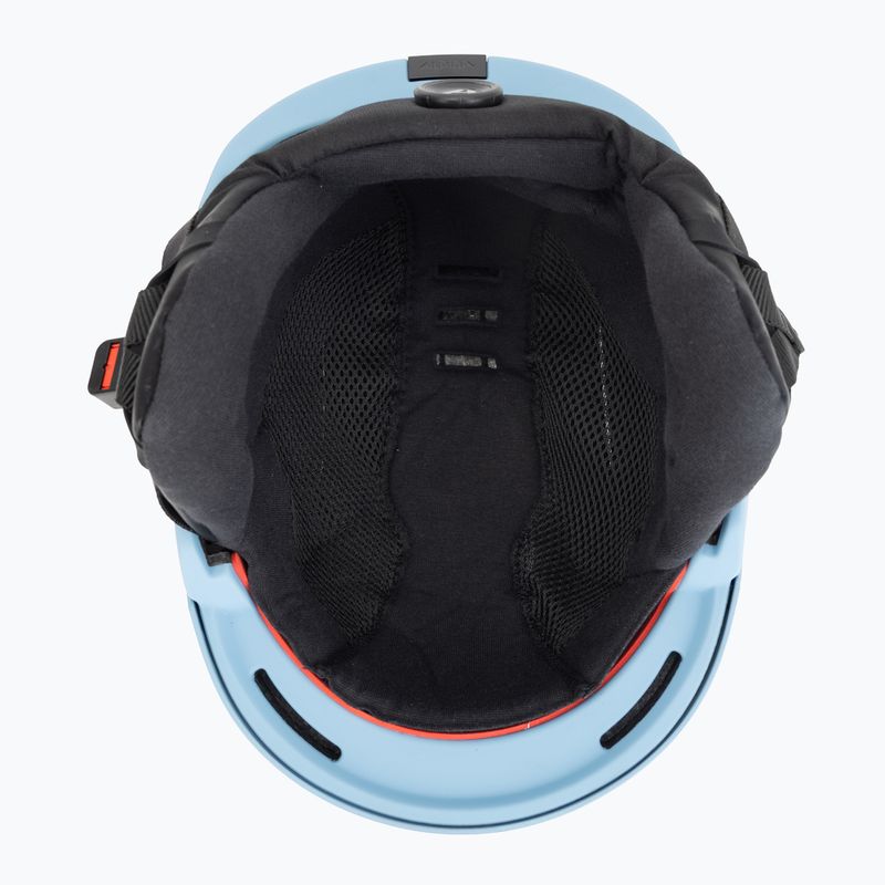 Alpina ski helmet Nax smoke/ blue matt 5