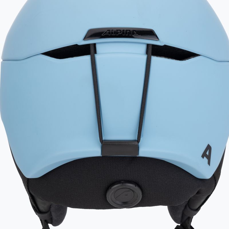 Alpina ski helmet Nax smoke/ blue matt 8