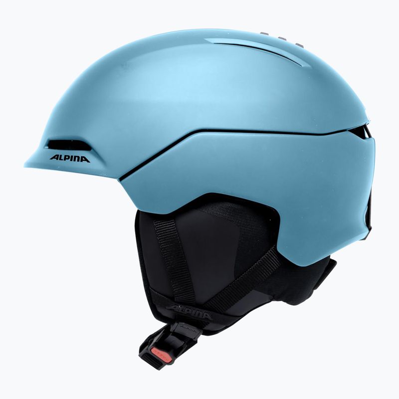Alpina ski helmet Nax smoke/ blue matt 4