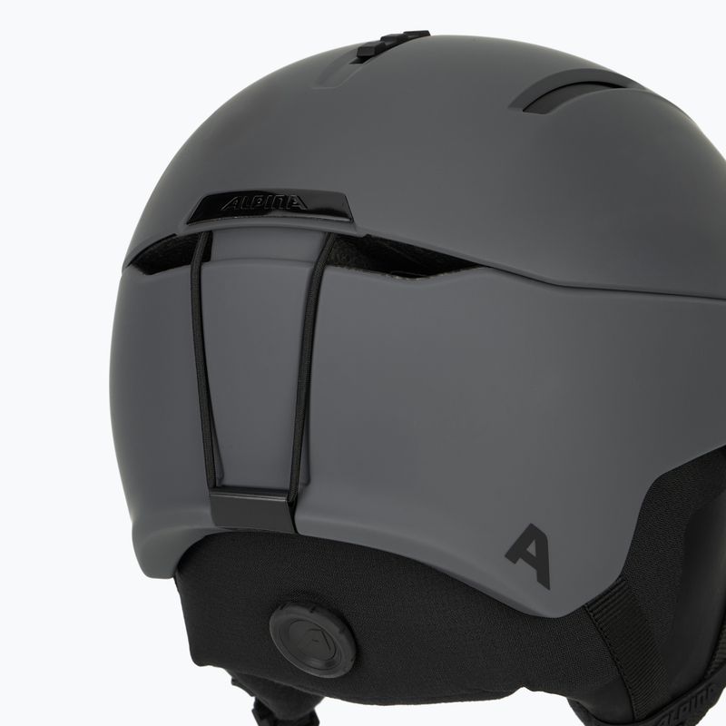 Alpina Nax midnight/ grey matt ski helmet 8