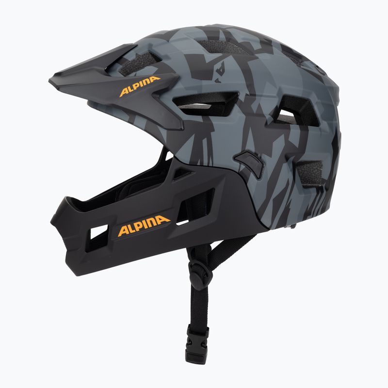 Alpina children's bike helmet Rupi black camo/orange matt 3