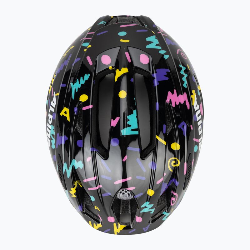 Children's bike helmet Alpina Pico black/confetti gloss 6