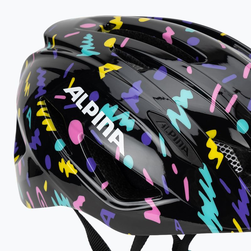 Children's bike helmet Alpina Pico black/confetti gloss 8