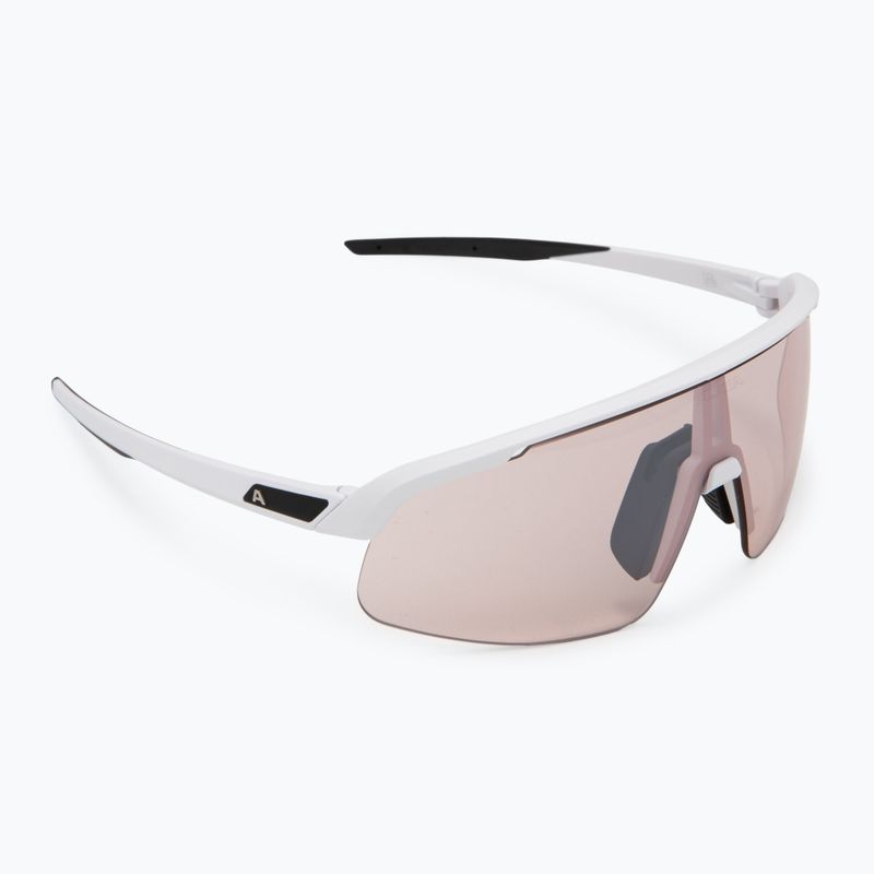 Alpina Turbo Pro S Q-Lite white matt/ silver flash mirror sunglasses