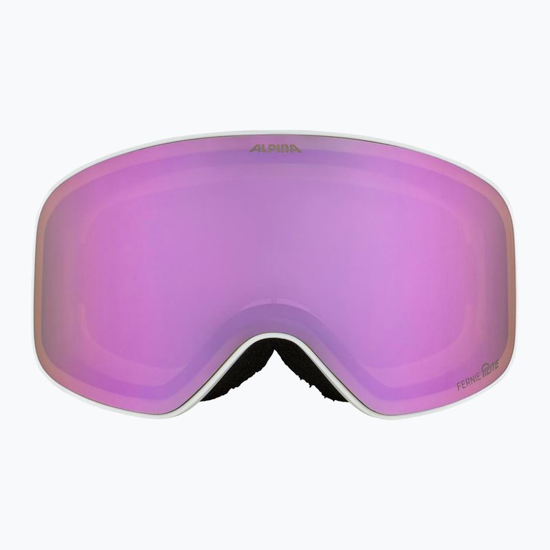 Children's ski goggles Alpina Fernie Q-Lite white/confetti matt 2