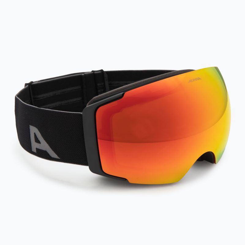 Ski goggles Alpina Falera Mag Q-Lite black matt/red/pink 2