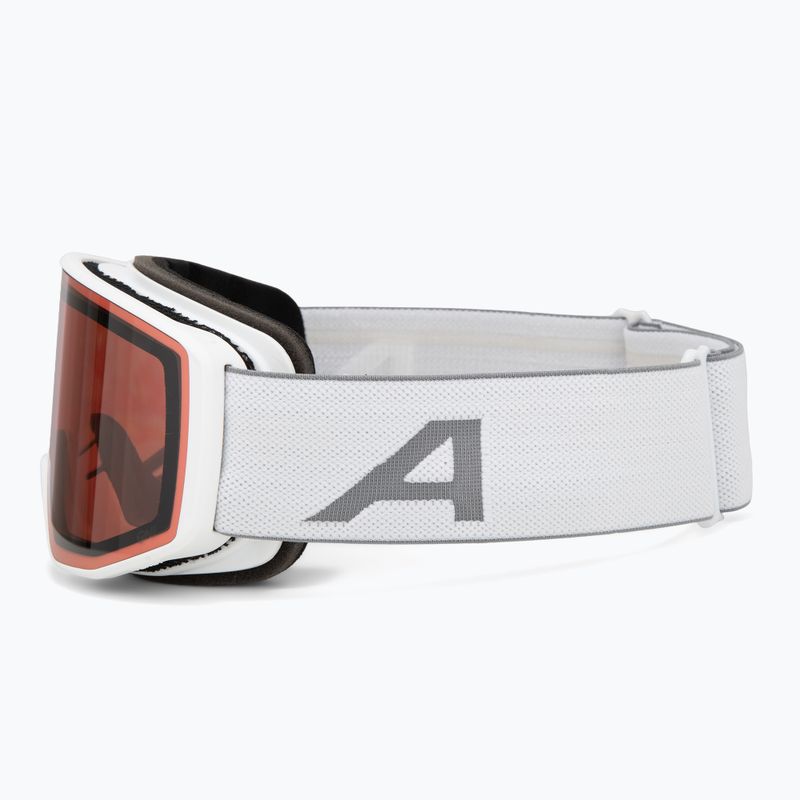 Ski goggles Alpina Venet QV white matt/gold 4