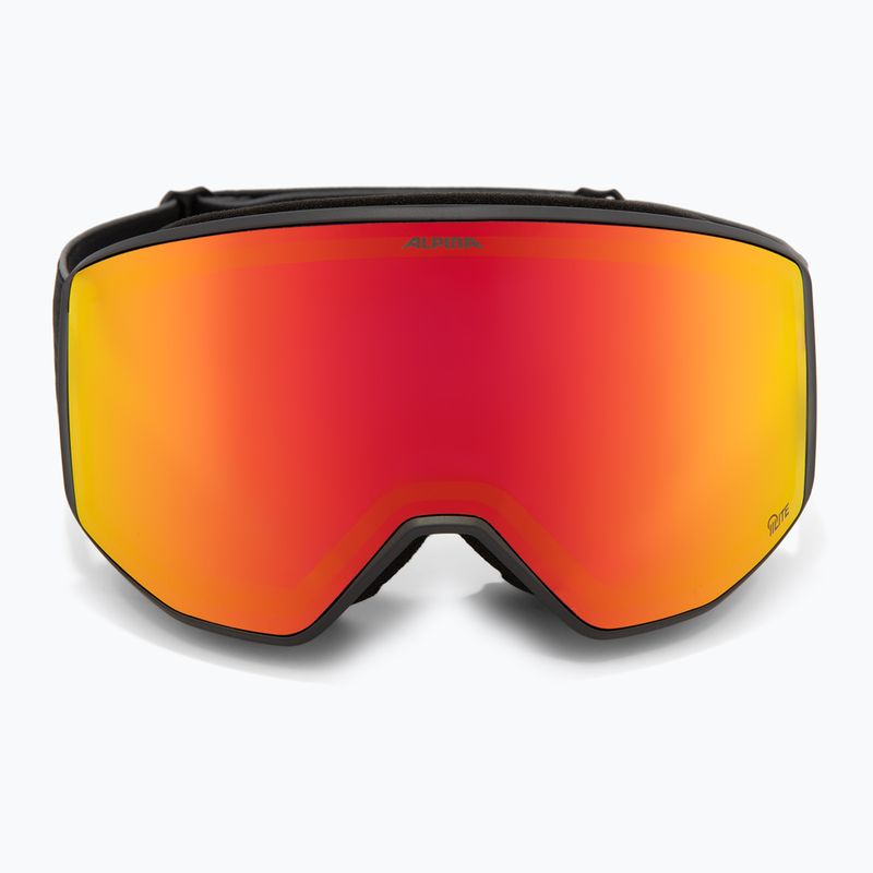 Ski goggles Alpina Venet Q-Lite black matt/red 2