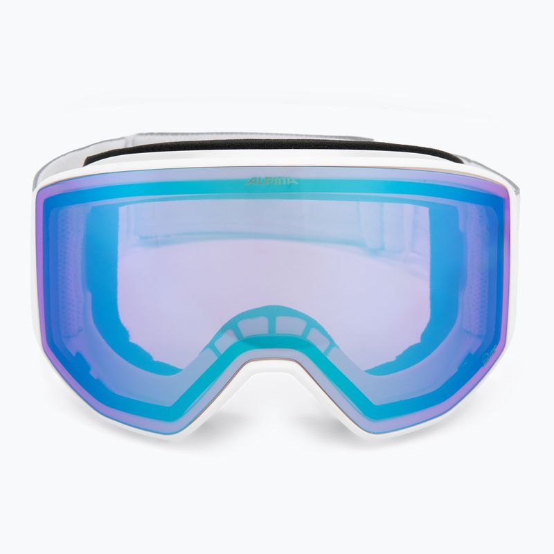 Ski goggles Alpina Venet Q-Lite white matt/blue 2