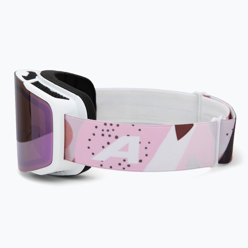 Ski goggles Alpina Taos Q-Lite white/rose matt/rose 4