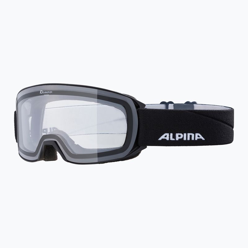 Ski goggles Alpina Nakiska black matte/clear