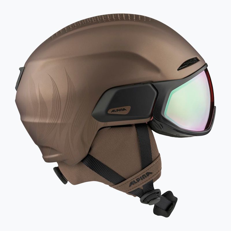 Ski helmet Alpina Oro QV Mips sepia metallic 2