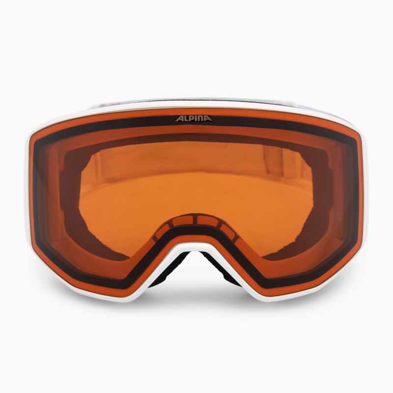 Ski goggles Alpina Venet white/rose matt/orange 2