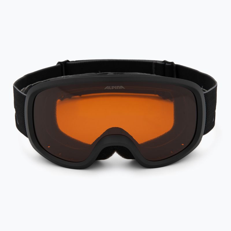 Children's ski goggles Alpina Piney 2.0 black matte/orange 2