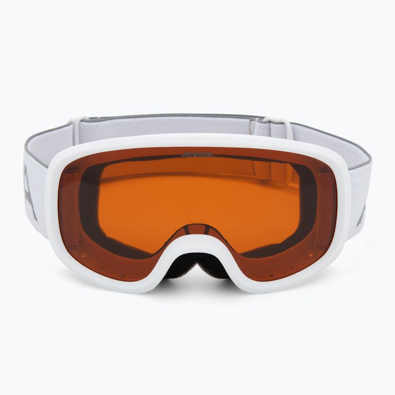 Children's ski goggles Alpina Piney 2.0 white matt/orange 2