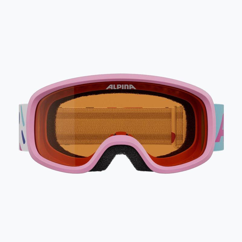Children's ski goggles Alpina Piney 2.0 rose matt/orange 2