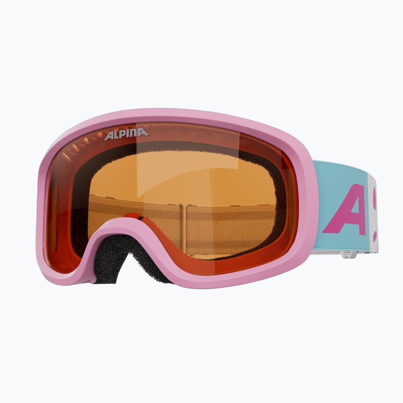 Children's ski goggles Alpina Piney 2.0 rose matt/orange 3