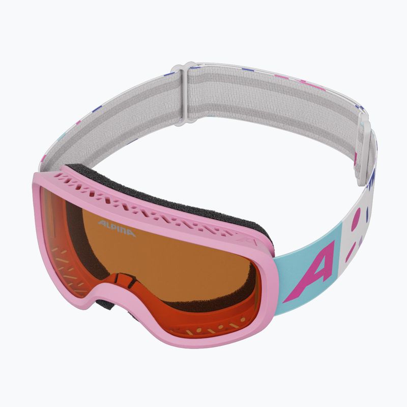 Children's ski goggles Alpina Piney 2.0 rose matt/orange 4