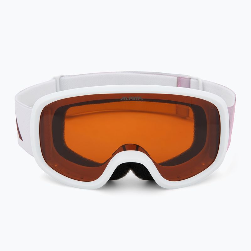 Children's ski goggles Alpina Piney 2.0 white/rose matt/orange 2