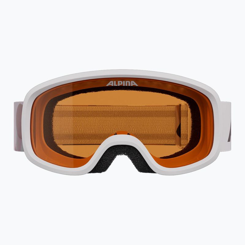 Children's ski goggles Alpina Piney 2.0 white/rose matt/orange 2