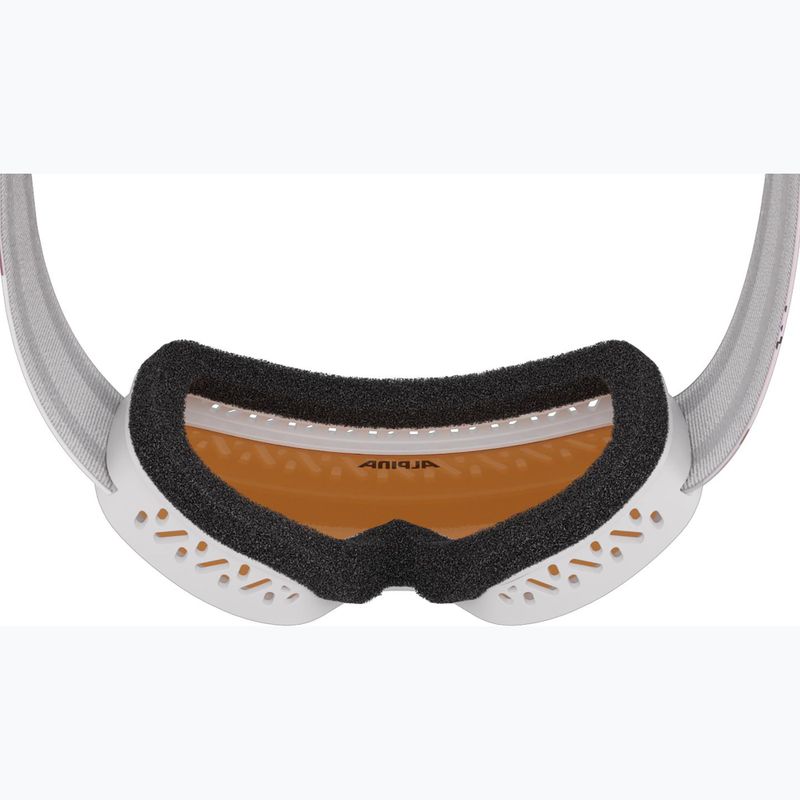 Children's ski goggles Alpina Piney 2.0 white/rose matt/orange 6