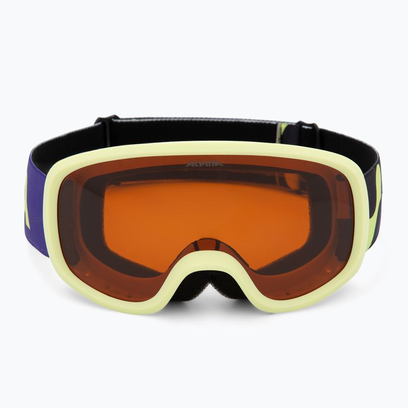 Children's ski goggles Alpina Piney 2.0 sunny/lime matt/orange 2