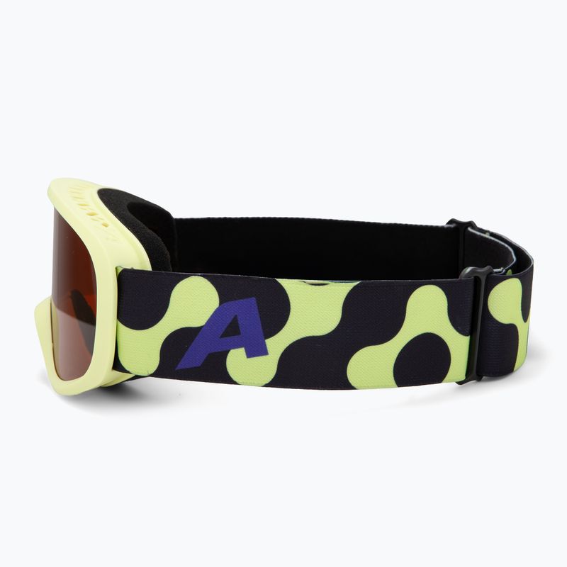 Children's ski goggles Alpina Piney 2.0 sunny/lime matt/orange 4