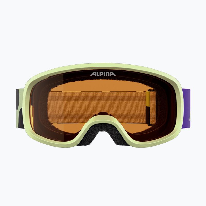 Children's ski goggles Alpina Piney 2.0 sunny/lime matt/orange 2
