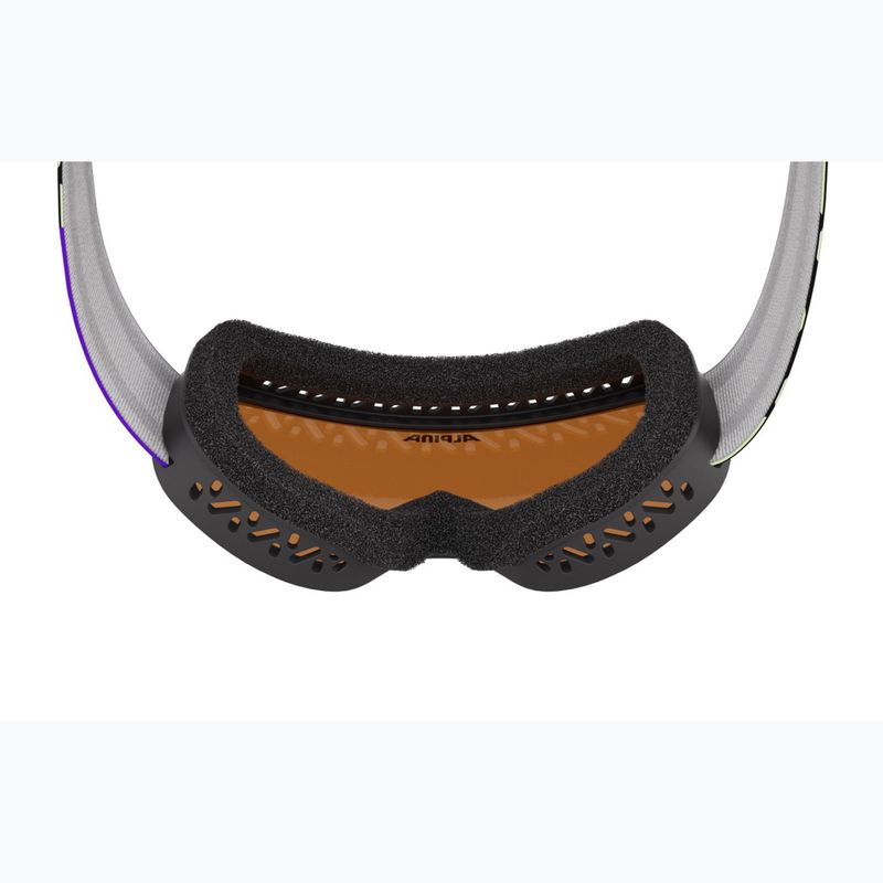 Children's ski goggles Alpina Piney 2.0 sunny/lime matt/orange 6