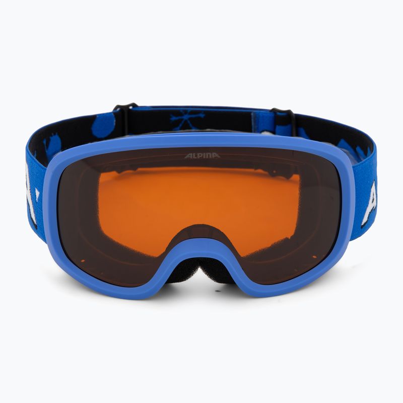 Children's ski goggles Alpina Piney 2.0 blue matt/orange 2