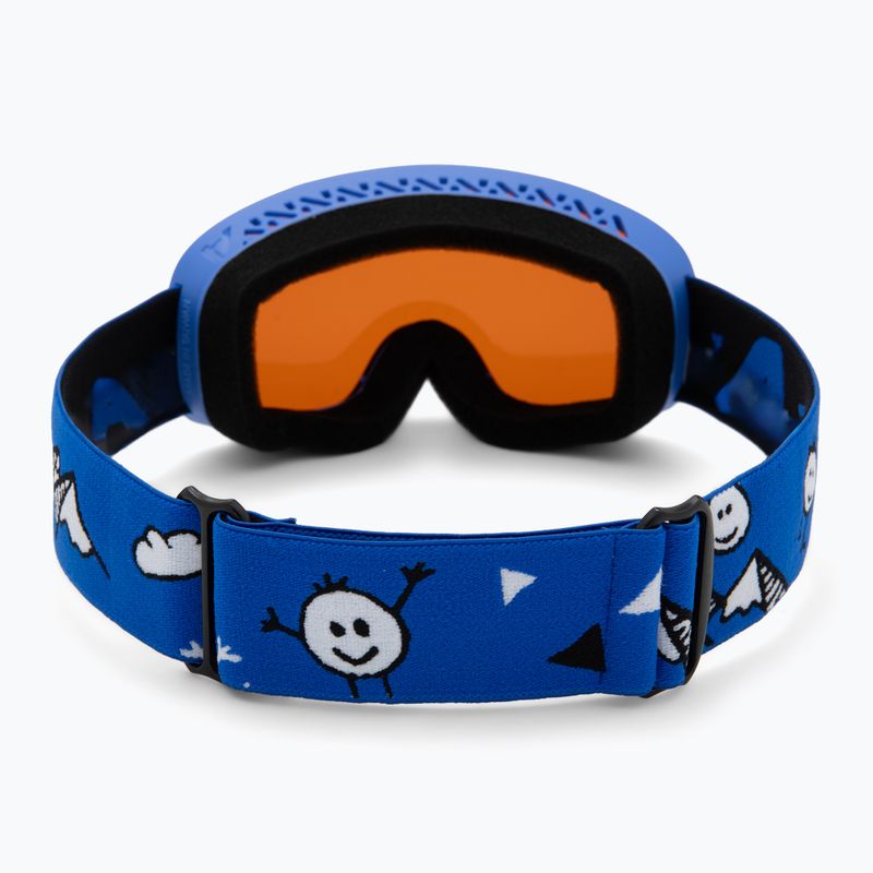 Children's ski goggles Alpina Piney 2.0 blue matt/orange 3
