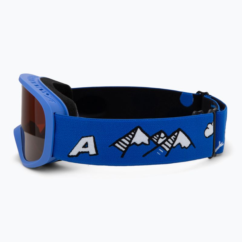 Children's ski goggles Alpina Piney 2.0 blue matt/orange 4